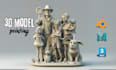 sculpt high detailed model 3d printinting