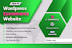 create wordpress ecommerce website by elementor and woocommerce