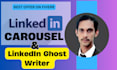 be your linkedin ghostwriter and article writer