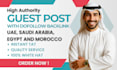 publish arabic guest post on uae, saudi arabia, egypt and morocco