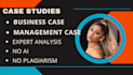 do business and management case summary, analysis, and report, no ai in 8 hours