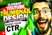 design attractive youtube thumbnail