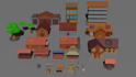 make 3d low poly asset packs for your game