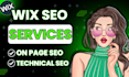 do complete wix SEO with complete wix website on page, off page optimization