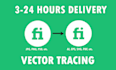 do vector tracing logo, converting images to vector