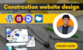 design roofing, construction and solar website