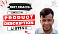 write  powerful amazon listing SEO product descriptions
