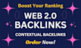 provide 60 high authority web 2 0 backlinks in manually
