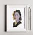 make you a portrait with paint on paper