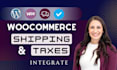 setup woocommerce shipping, taxes and fix related issues