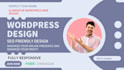 design wordpress website with elementor and design woocomerce wordpress website