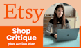 do an etsy shop critique with action plan