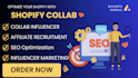 set up shopify collabs, recruit affiliate influencers, and grow your store sales