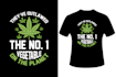 do modern marijuana cannabis vintage t shirt design