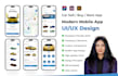 create modern trending mobile app UI UX design ios android