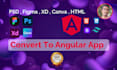 convert figma,psd,xd to angular website