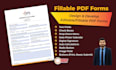 convert pdf to a fillable pdf form