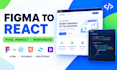 convert psd to html, figma to html, xd to html, react tailwindcss