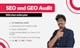 do a complete SEO and GEO audit for your website