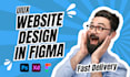 design cro optimized web design, uiux, landing page, and wireframe in figma