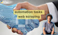 do python scripting, coding, automation tasks, web scraping