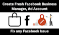 create fresh facebook business manager and ads account