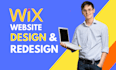 wix website design and redesign or landing page expert
