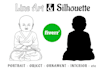 create cool line art and silhouette