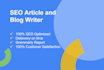write high ranking SEO articles and blog writing service