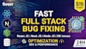 upgrade next js optimize react SEO and fix full stack bugs