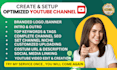 create and setup youtube channel