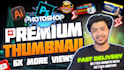 design an eyecatchy youtube thumbnail with high quality