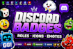 design awesome discord subscriber sub badges, youtube emotes, and discord emojis