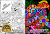 create unique line art vector drawing coloring book
