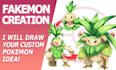 draw your fakemon or custom pokemon idea