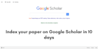 index your paper on google scholar