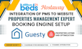 hostaway booking engine guesty integration to booking website beds24 vacation ai