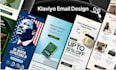 create custom klaviyo, mailchimp email marketing flows and newsletters design