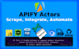 develop actor or scraper in apify and integrate in apps