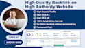 guest post on a high traffic da DR website