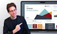 create a professional pitch deck and powerpoint presentation