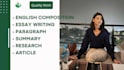 tutor english composition, research summary, essay writing