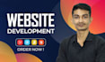 build, rebuild website development as full stack developer, front end developer
