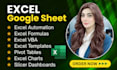 do microsoft excel spreadsheet, excel vba, macros, dashboard, google sheets