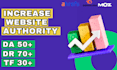 increase da DR and tf of your website