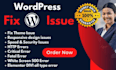 fix wordpress error, issues, bugs, css, redesign, revamp