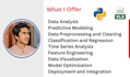 do machine learning, data science and data analysis projects