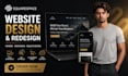 design or redesign a modern squarespace website