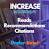 increase researchgate recommendation, reads and citations