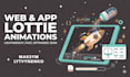 create optimized lottie json web and app animations